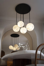 Alabaster Constellation Chandelier, Multi Pendant Light by Bling Lighting Studio
