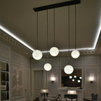 Alabaster Constellation Chandelier, Multi Pendant Light by Bling Lighting Studio
