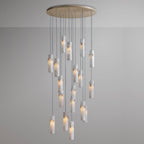 Alabaster Deco Cluster Chandelier by Bling Lighting Studio
