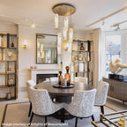 Alabaster Deco Cluster Chandelier by Bling Lighting Studio
