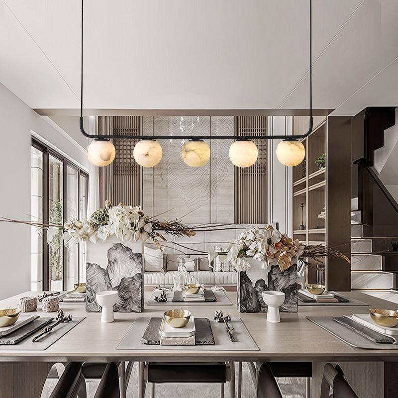 Alabaster Global Linear Pendant by Bling Lighting Studio