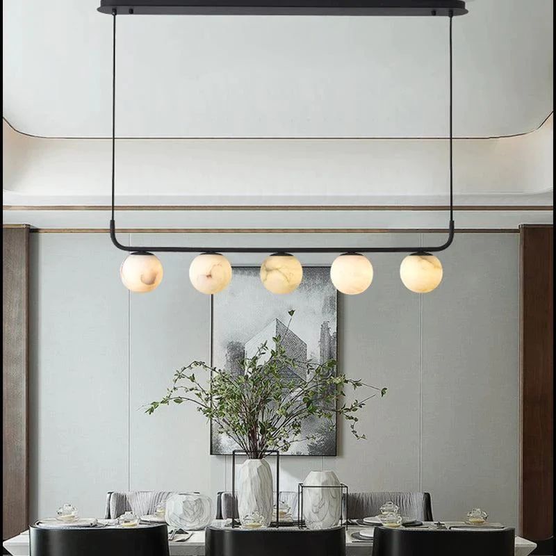 Alabaster Global Linear Pendant by Bling Lighting Studio