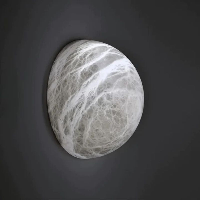 Alabaster Hemisphere Wall Sconce by Bling Lighting Studio