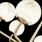Alabaster Modern Global Dining Chandelier by Bling Lighting Studio