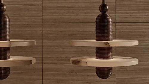 Alabaster Mono 2 Pendants by Bling Lighting Studio
