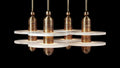 Alabaster Mono 4 Pendants by Bling Lighting Studio