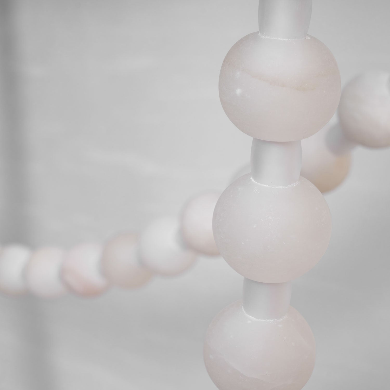 Alabaster Pearl Necklace Chandelier by Bling Lighting Studio