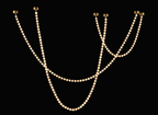 Alabaster Pearl Necklace Chandelier by Bling Lighting Studio