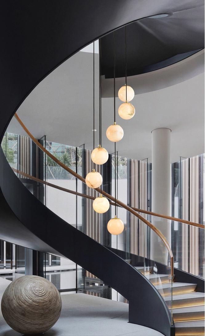 Alabaster Pendant Light by Bling Lighting Studio