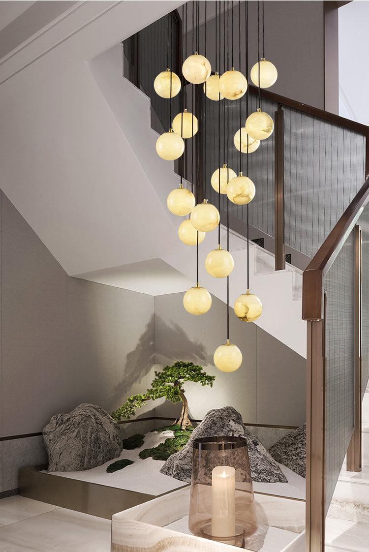 Alabaster Pendant Light by Bling Lighting Studio