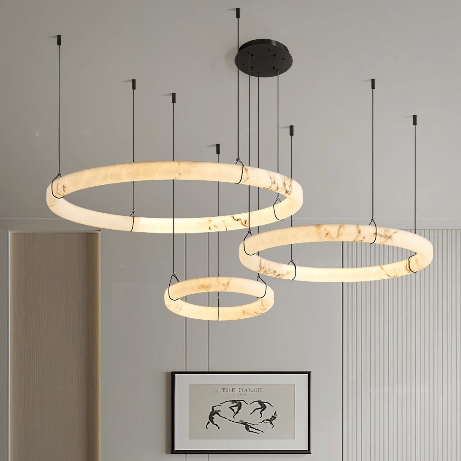 Alabaster Ring Pendant Chandelier product image