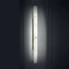 Alabaster Round Tube Wall Sconce by Bling Lighting Studio
