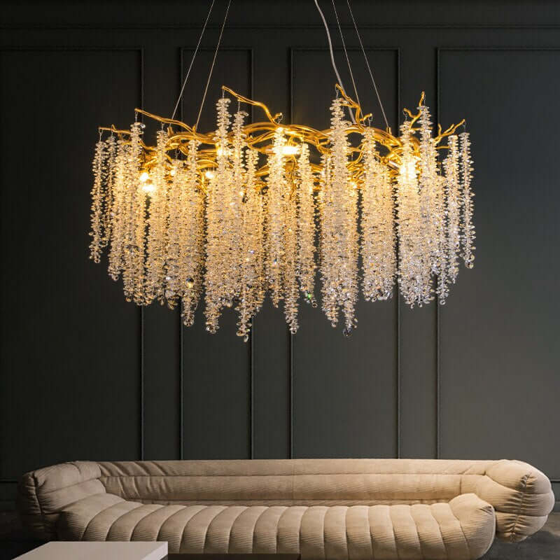 Albero Crystal Chandelier by Bling Lighting Studio