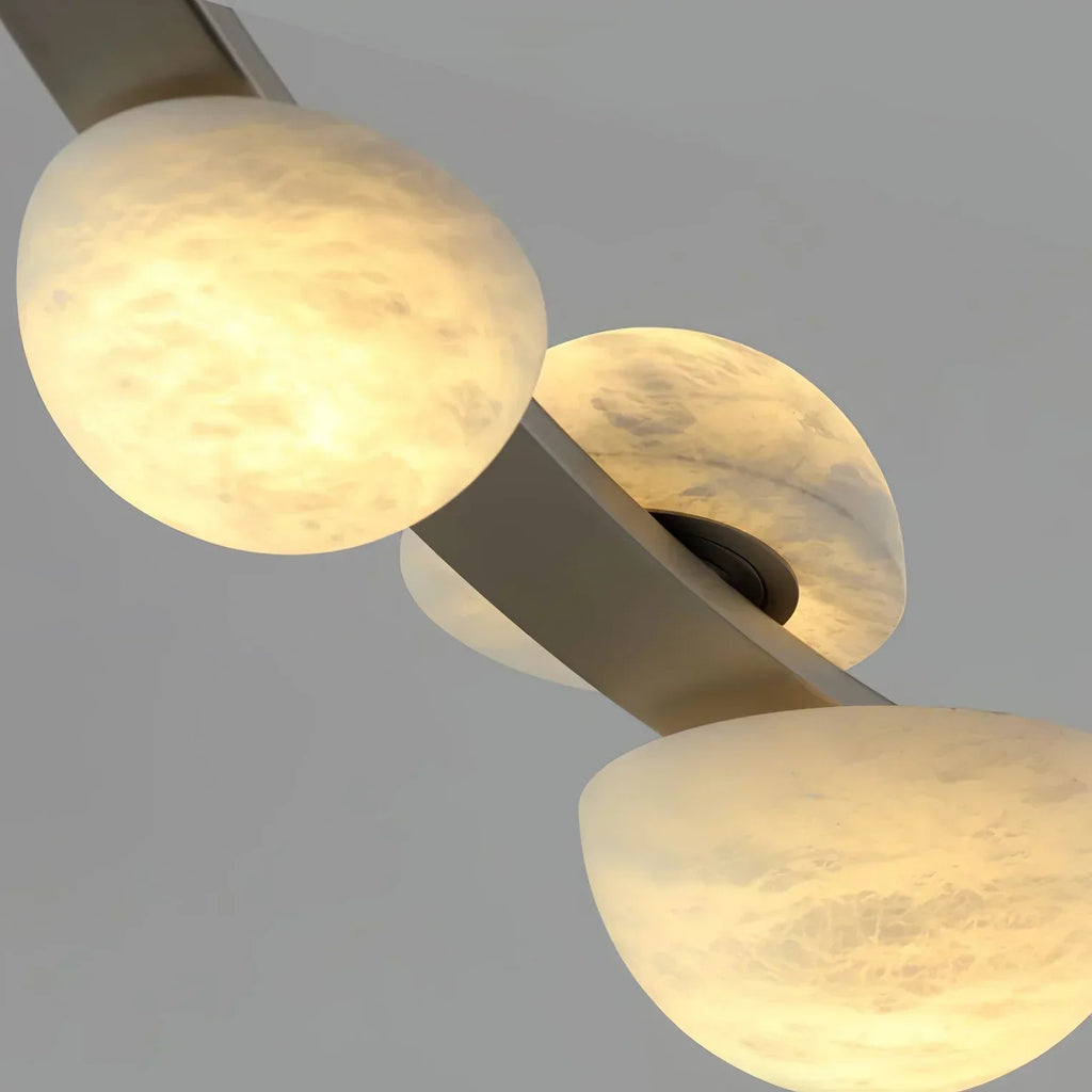 Alex Modern Dew Drops Alabaster Chandelier by Bling Lighting Studio