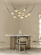 Alex Modern Dew Drops Alabaster Chandelier by Bling Lighting Studio