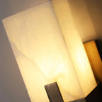Altara Alabaster Wall Sconce material and finish detail