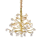 Amos Glass Branch Chandelier for Staircase material and finish detail