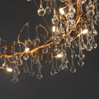 Anita Branch Brass Crystal Chandelier by Bling Lighting Studio