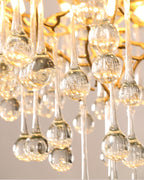 Anita Brass Branch Leaf Chandelier by Bling Lighting Studio