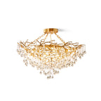 Anita Brass Branch Leaf Chandelier by Bling Lighting Studio