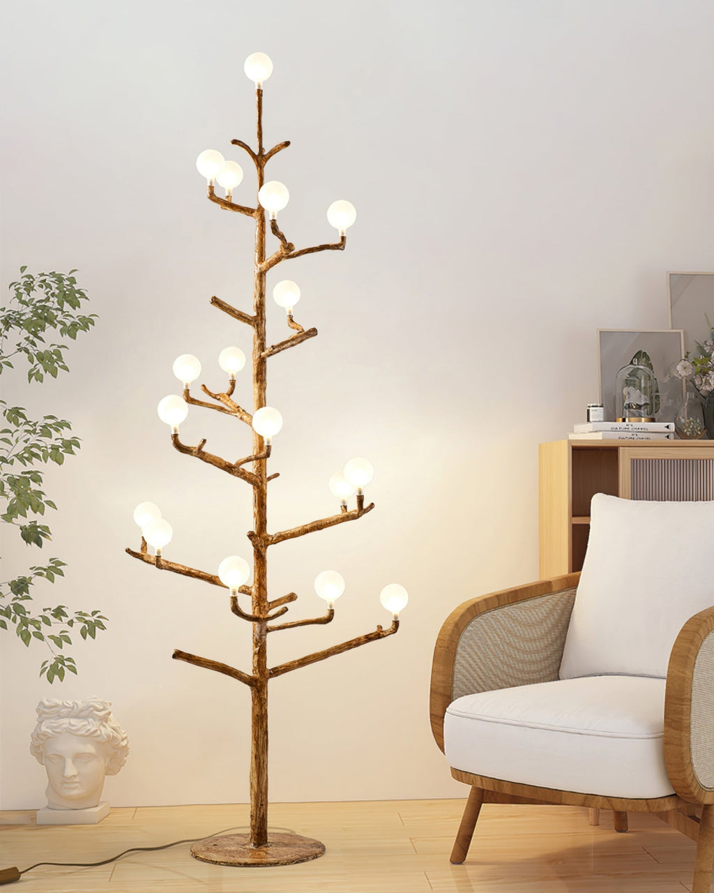 Antler Branch Floor Lamp by Bling Lighting Studio