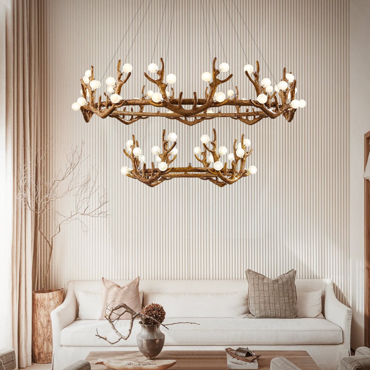 Antler Shape Branch Brass Chandelier product image