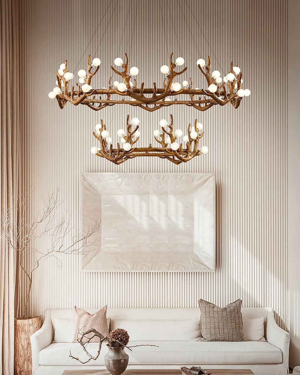 Antler Shape Branch Brass Chandelier product image