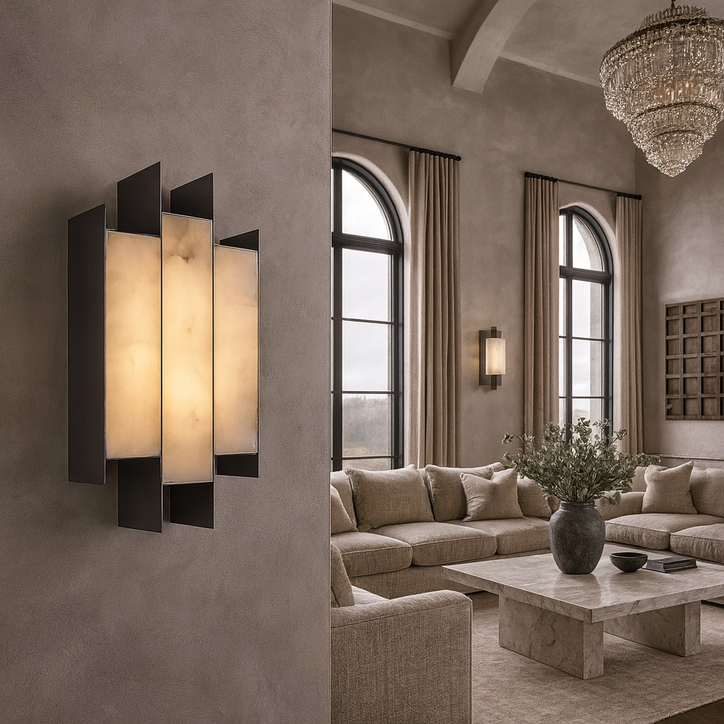 Arden Alabaster Wall Sconce additional product view