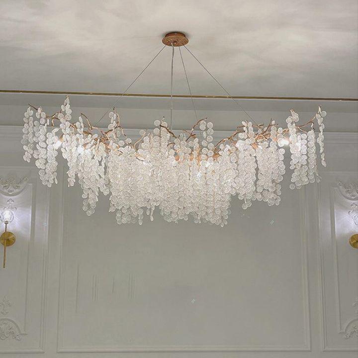 Ardent Branch Crystal Modern Linear Chandelier by Bling Lighting Studio