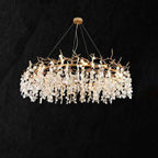 Ardent Branch Crystal Round Circle Chandelier by Bling Lighting Studio