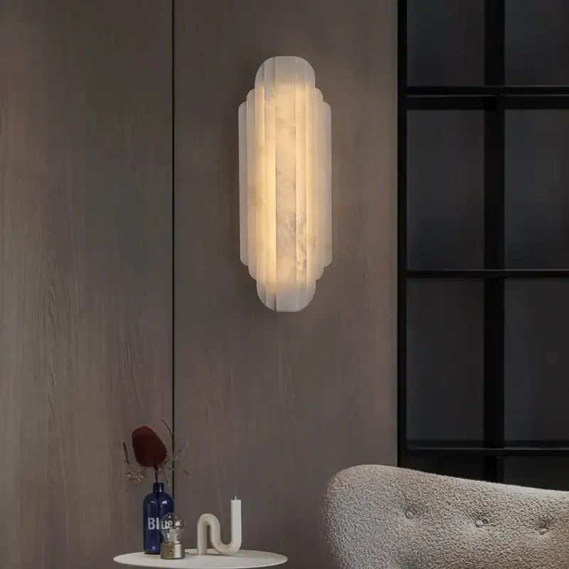 Arina Alabaster Wall Sconce by Bling Lighting Studio