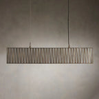 Art Glass Jeunet Rectangular Chandelier detail view
