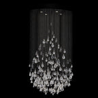 Art Glass Water Drop Chandelier material and finish detail