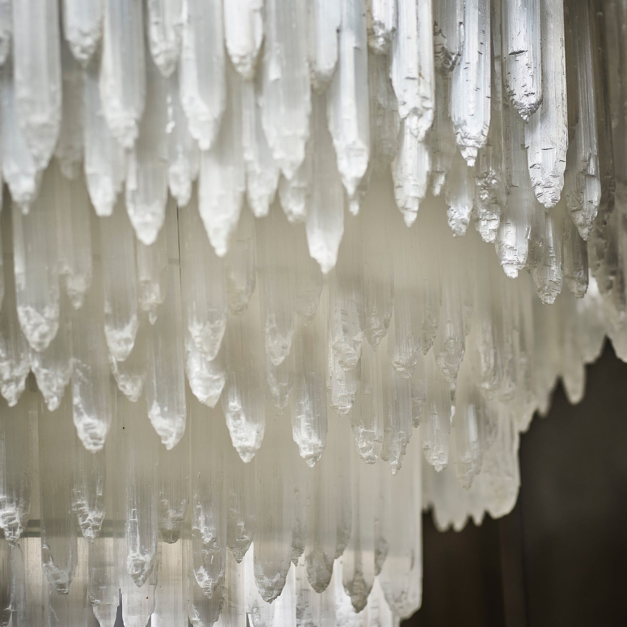 Art Selenite Rectangular Chandelier for Dining Rooms by Bling Lighting Studio