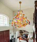 Art Stained Glass Tree Branch Chandelier product image