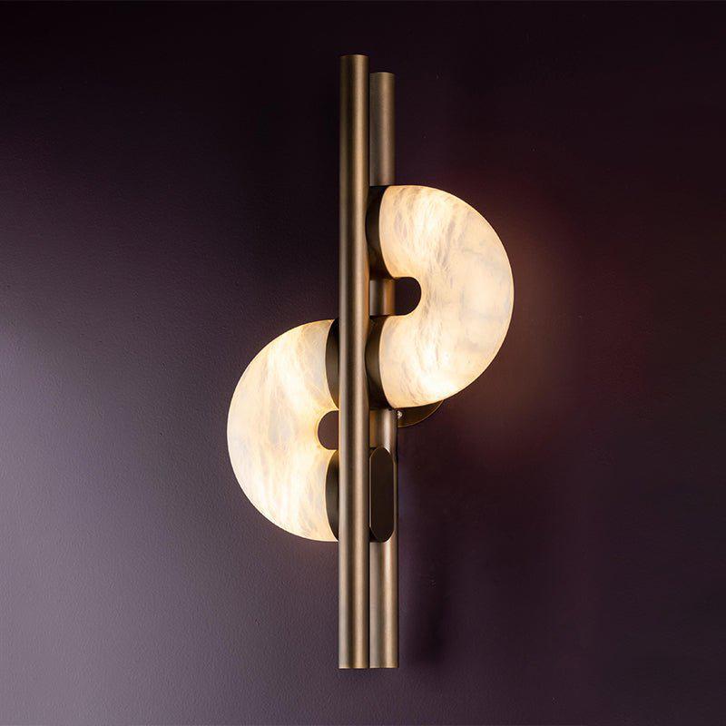 Arya Alabaster Wall Lamp by Bling Lighting Studio