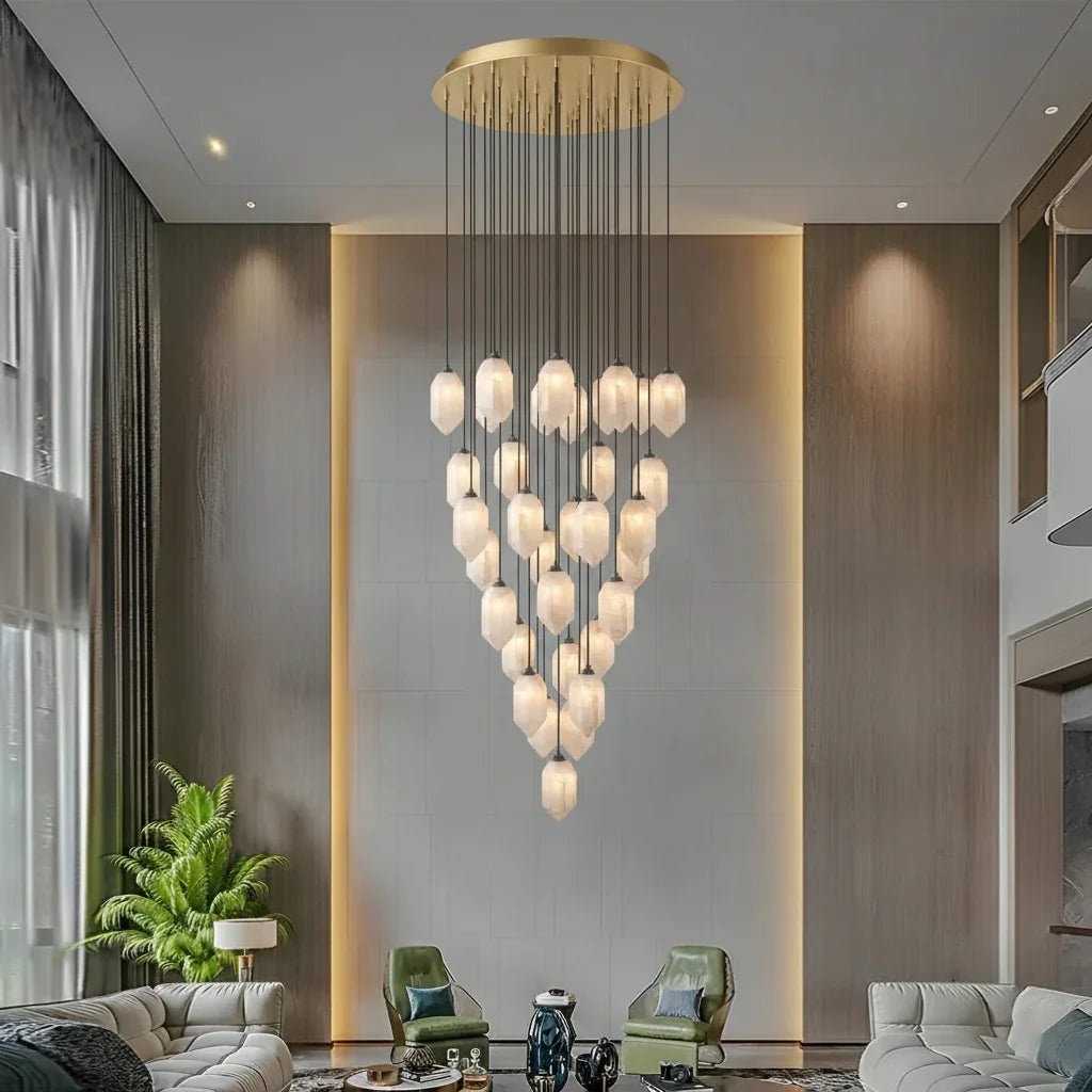 Aubrey Alabaster Pendant Light by Bling Lighting Studio