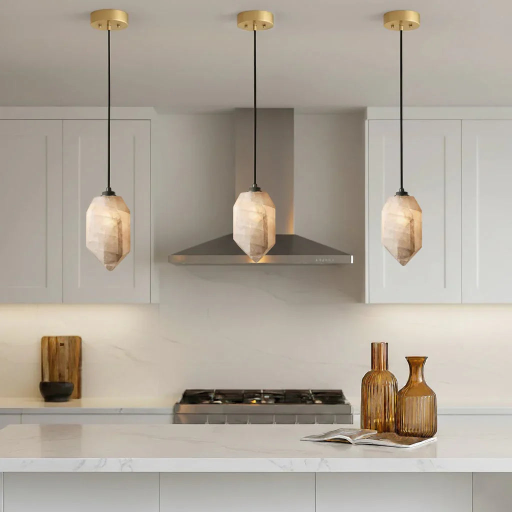 Aubrey Alabaster Pendant Light by Bling Lighting Studio
