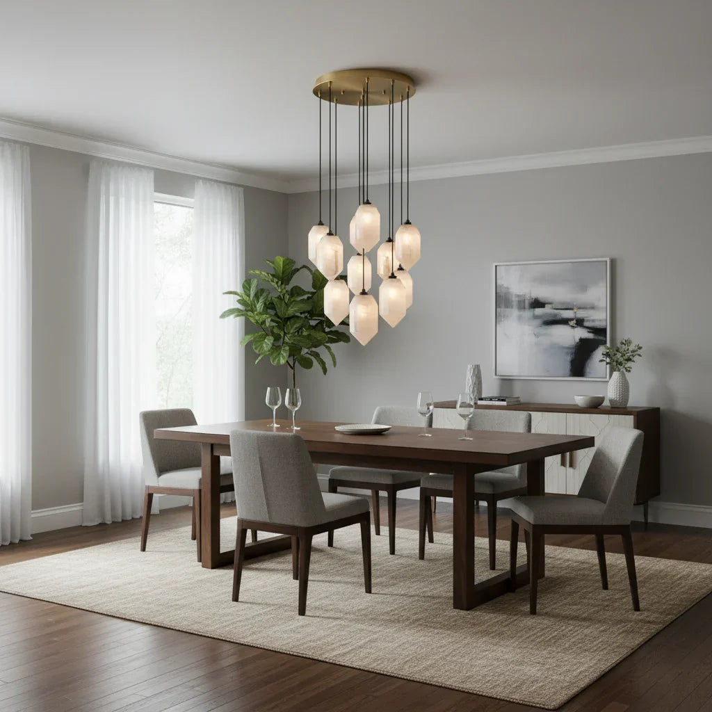 Aubrey Alabaster Pendant Light by Bling Lighting Studio
