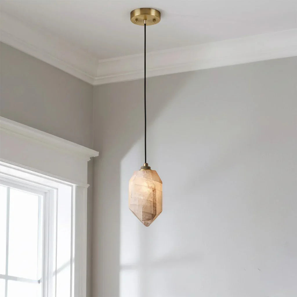 Aubrey Alabaster Pendant Light by Bling Lighting Studio