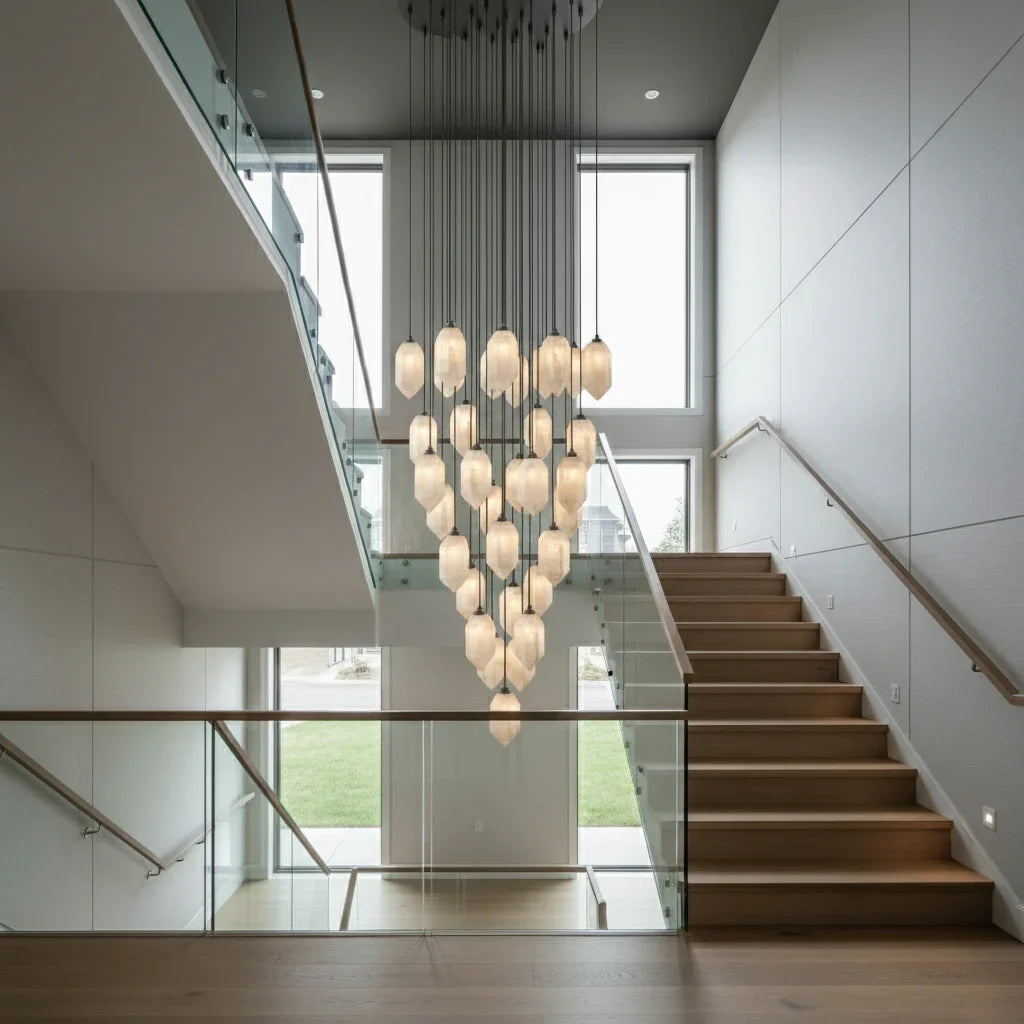 Aubrey Alabaster Pendant Light by Bling Lighting Studio