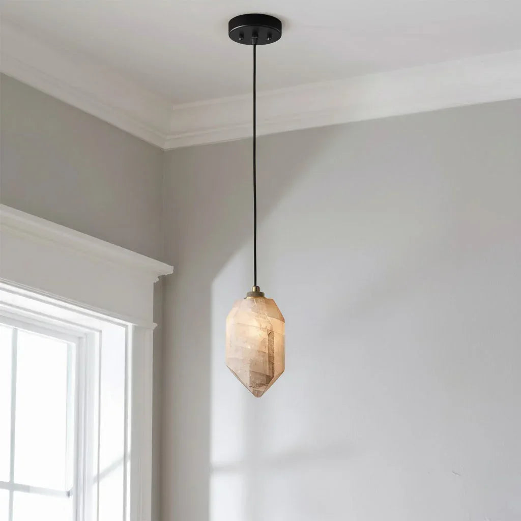 Aubrey Alabaster Pendant Light by Bling Lighting Studio