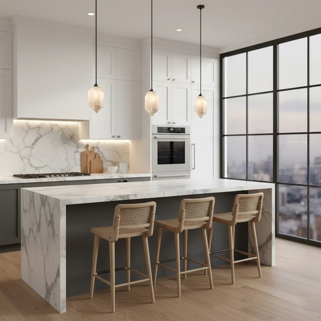 Aubrey Alabaster Pendant Light by Bling Lighting Studio