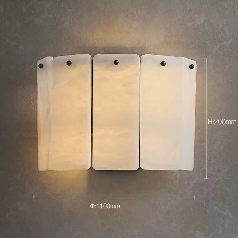 AURA ALABASTER WALL SCONCES by Bling Lighting Studio