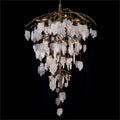 Aura Crystal Leaf Branch Chandelier for Staircase by Bling Lighting Studio
