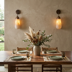 Aurelia Natural Alabaster Teardrop Wall Sconce