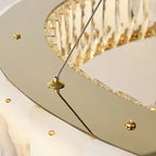 Aurelia Alabaster & Crystal Chandelier material and finish detail