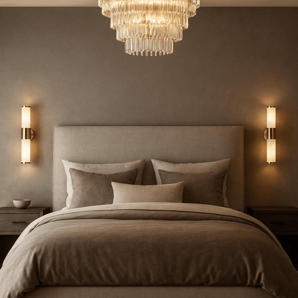 Aurelia Natural Alabaster Wall Sconce detail view