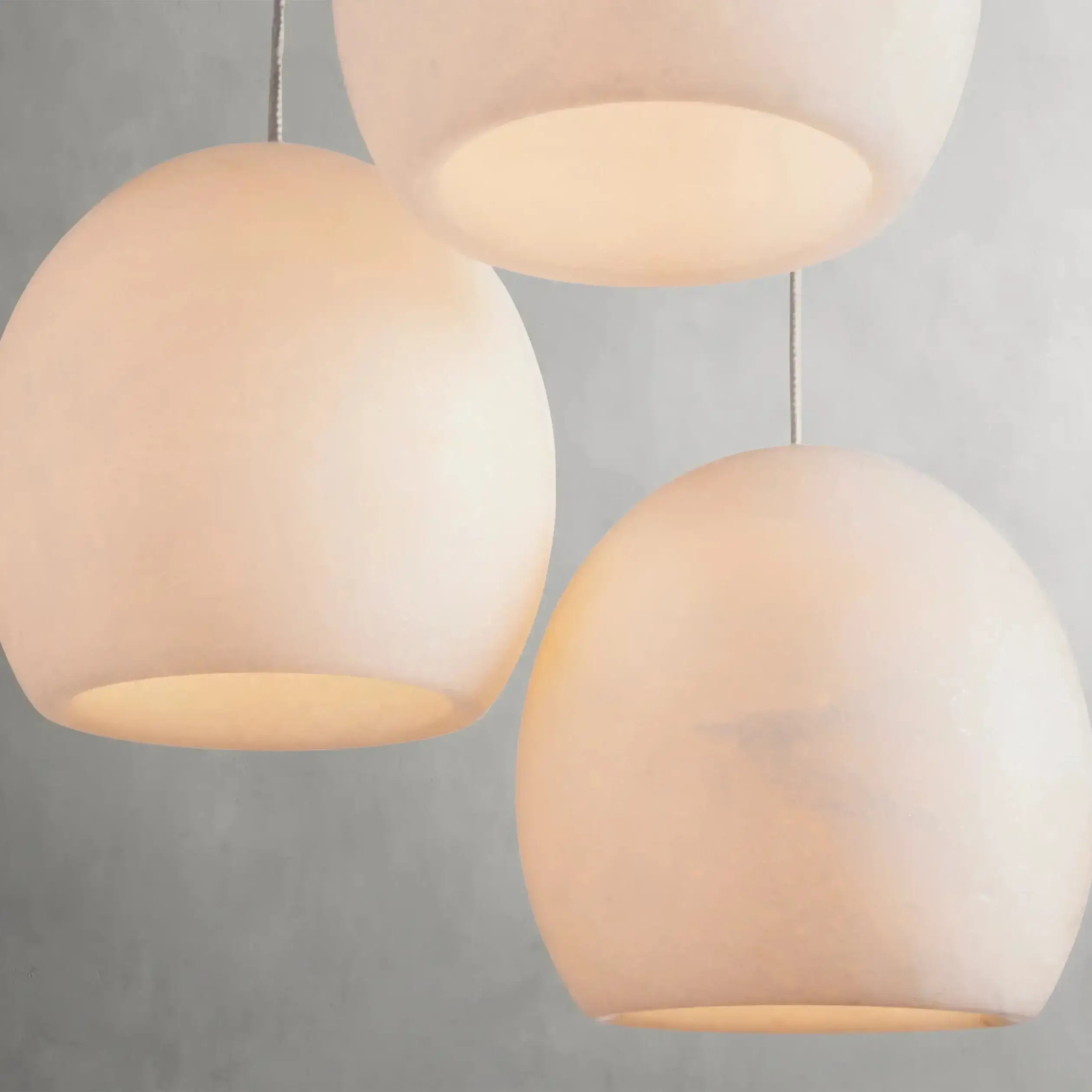 Auris 5-Light Alabaster Chandelier material and finish detail