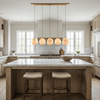 Auris 5-Light Alabaster Chandelier detail view